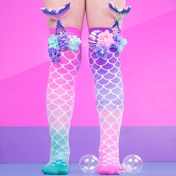 MADMIA-Mermaid Tail Knee-High Socks - Picture 1 of 9